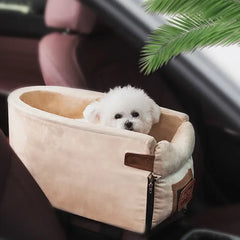 Portable Pet Car Seat Protector & Bed for Small Dogs & Cats
