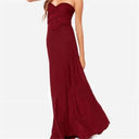 Elegant Red Gown: Versatile Bridesmaid Dress for Glamour