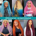 Luxury 250 Density Honey Blonde Deep Wave Lace Wig