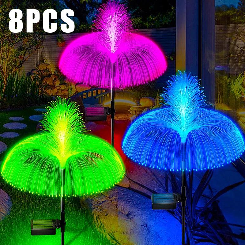 Solar Jellyfish Lights: Colorful Outdoor Garden Decor with Unique Design  ourlum.com   