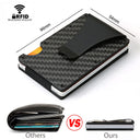 Forged Carbon Fiber Card Holder Wallet Men RFID Slim Luxury