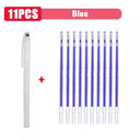 Vanishing Ink Heat Erasable Marker Pen Set for DIY Crafts and Sewing  ourlum.com 11pcs blue  