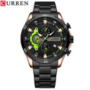 CURREN Stainless Steel Chronograph Watches: Modern Style for Men  ourlum.com rose black  