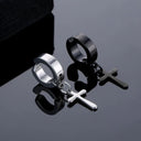 Magnetic CZ Stud Earrings Set Bold Hip Hop Jewelry Collection