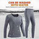 Winter Heated Underwear Set Women Men USB Electric Heating Jacket