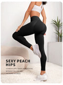 High Waist Seamless Push-Up Leggings for Women - Fitness and Yoga Wear