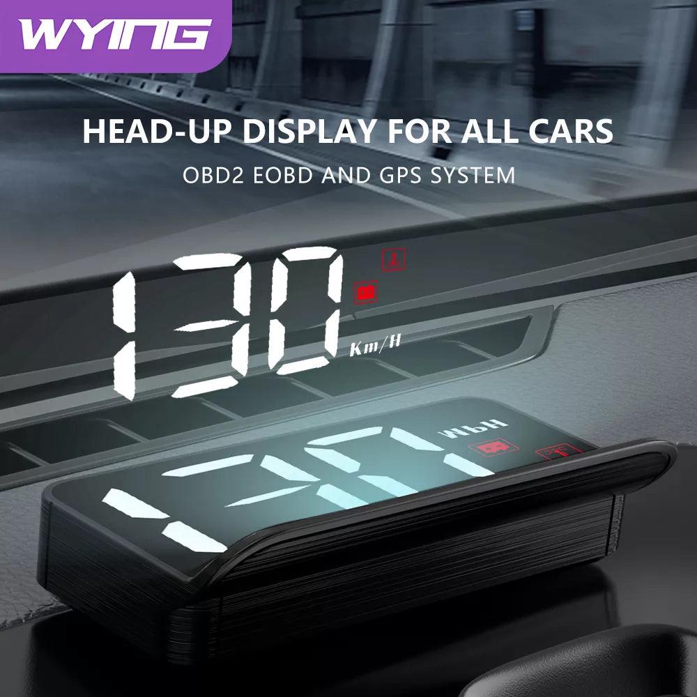 WYING M3 HUD GPS Display: Drive Safely with Speed Alarm  ourlum.com   