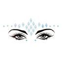 3D Sexy Face Tattoo Stickers Temporary Tattoos Glitter Fake Tattoo Rhinestones Masquerade for Women Party Face Jewels Tattoo  ourlum.com NO.32  