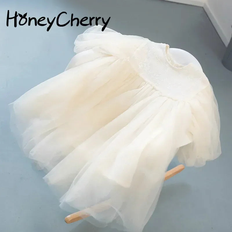 HoneyCherry Princess Dress: Designer Elegance for Baby Girls