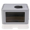 Cat Litter Box Fully Enclosed and Foldable Top Entry