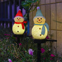 LED Solar Snowman Garden Lights for Festive Pathway Décor