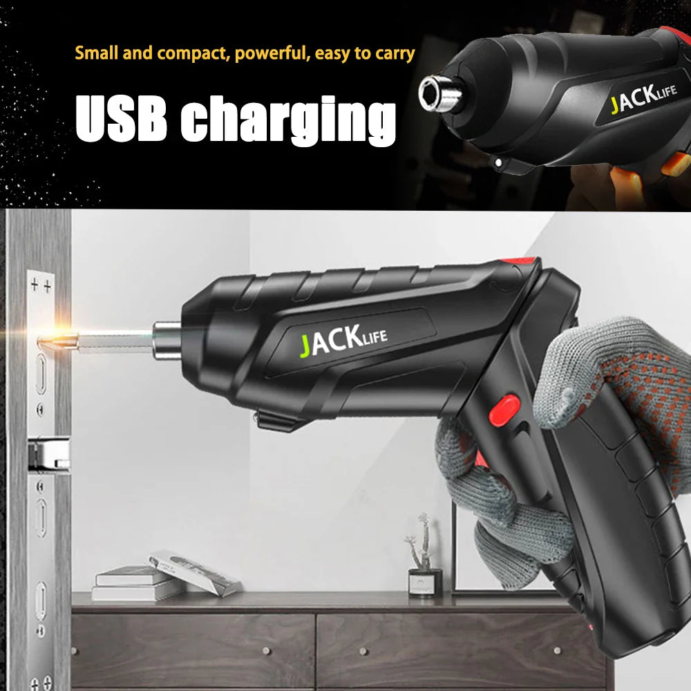 Electric Screwdriver Battery Rechargeable Cordless Screwdriver Powerful Impact Wireless Screwdriver Drill Electric Screw Driver  ourlum.com   