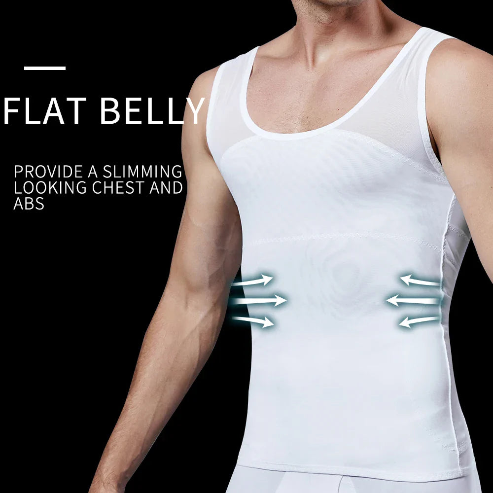 Men's Compression Shapewear Vest to Conceal Gynecomastia & Slim Your Body