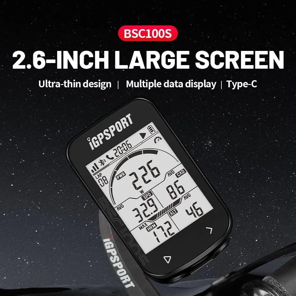 IGPSPORT BSC100S GPS Bike Computer Wireless Speedometer Stopwatch Odometer  ourlum.com   