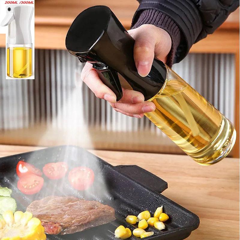Oil Spray Bottle for Cooking and BBQ - Transparent Dispenser for Olive Oil, Vinegar, and Soy Sauce - 200ml/300ml Capacity - Ideal for Camping and Baking  ourlum.com   