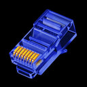 ZoeRax Cat6 Pass Through Ethernet Plugs: High Performance Connectors  ourlum.com Blue 100pcs United State