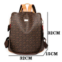 Large Capacity Anti Theft Backpacks Fashion Printed PVC Bags