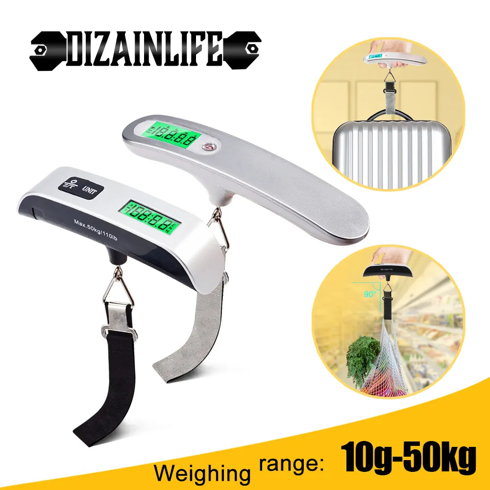 Portable Luggage Scale LCD Display Electronic Travel Balance Baggage Tool  ourlum.com   