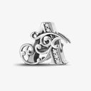 925 Sterling Silver Zircon Vine 26 Letters Pendants Bead