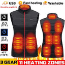 Women 9 Heated Vest Zones Electric Heated Jackets for Camping