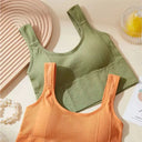 Seamless Crop Tops for Women with Built-In Bra Support