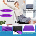 Large Honeycomb Gel Seat Cushion for Pain Relief Ergonomic