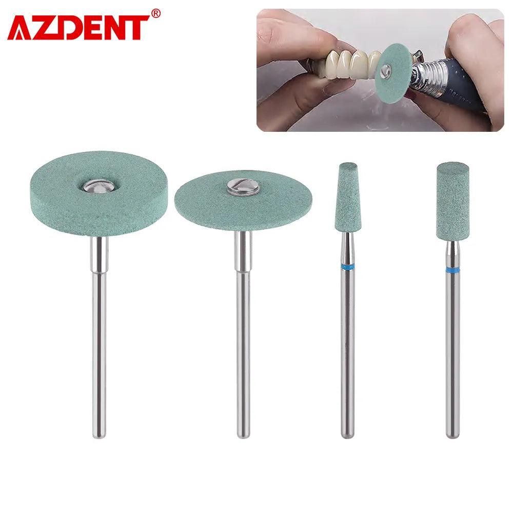 AZDENT 5pcs Dental Polisher Ceramic Diamond Grinding Head Stone Zirconia Ceramics Emax Crowns Grinder Quick Polishing Burs  ourlum.com   