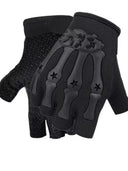 Riding Fingerless Gloves Non-slip Half Finger Gloves for Motorcycle Cycling Climbing