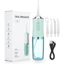 Portable USB Rechargeable Dental Water Flosser with 4 Tips