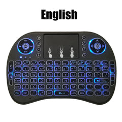 Wireless Air Mouse Keyboard with Touchpad: Multilingual Backlit Mini Keyboard - Enhanced Connectivity