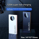 50000mAh Ultra-Slim 120W High-Speed Charging Power Bank - External Battery for Mobile Devices