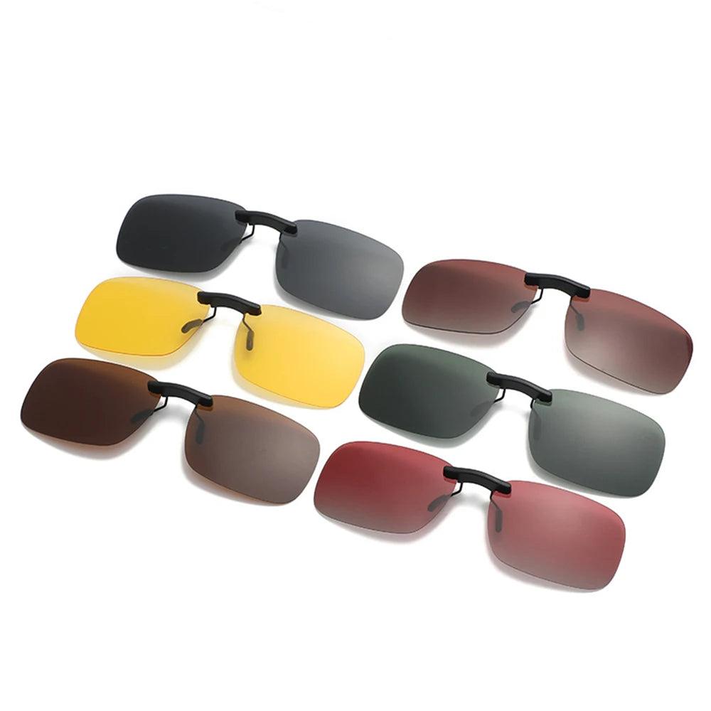 Polarized Clip-On Sunglasses for Myopia - UV400 Protection for Driving and Fishing