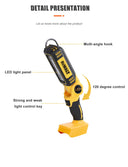 Dewalt LED Work Light Portable Camping Torch 20V Battery Pack