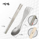 Ultralight Titanium Spork for Camping Hiking Travel Gear