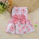 Princess Floral Dog Dress for Female Pets: Cute, Comfortable, Various Sizes  ourlum.com Pink flowers S 