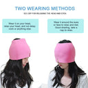 Migraine Relief Hat Gel Hot Cold Therapy Ice Cap Eye Mask