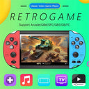 X7 Handheld Game Console 10000+ Video Games 4.3-Inch Screen Portable Nostalgic Game Console 1500mAh Rechargeable Battery  ourlum.com   