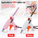 90W Hot Melt Glue Gun with Switch for 7mm Glue Stick Mini Indusrial Adhesive Hot Gun Electric Heat Temperature Gun Repair Tool  ourlum.com   