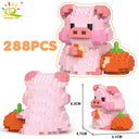 Mini Pig Diamond Building Blocks: DIY City Construction Toys for Children  ourlum.com 06 no box  