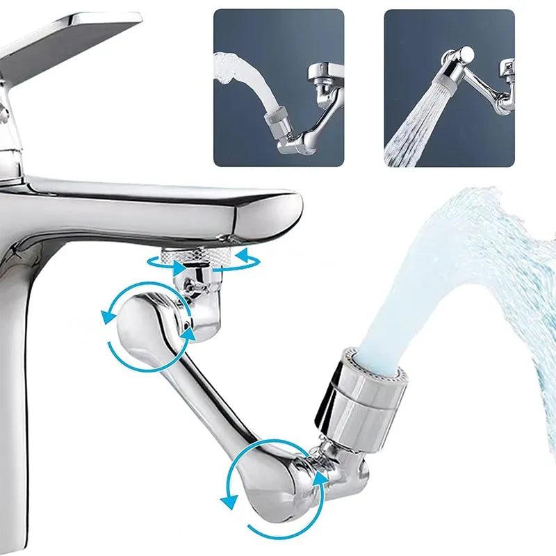 Dual Mode Faucet Extender with Swivel Head - Kitchen & Bathroom Essential  ourlum.com   