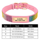 Personalized Sequin Dog Collar: Glamorous Adjustable Pet Necklace for Small to Medium Pets  ourlum.com 310 Pink XS 