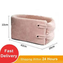 Portable Pet Car Seat Protector & Bed for Small Dogs & Cats  ourlum.com pink1 42x20x22cm United State