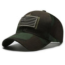 American Flag Camouflage Sticker Embroidered Cap for Men