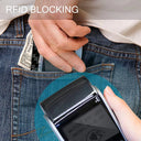 RFID Card Holder With Money Clip Wallets For Men Luxury