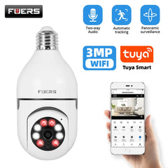 Smart WiFi Indoor Security Camera with AI Tracking & Night Vision