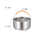 Stainless Steel Instant Pot Steamer Basket with Silicone Handle