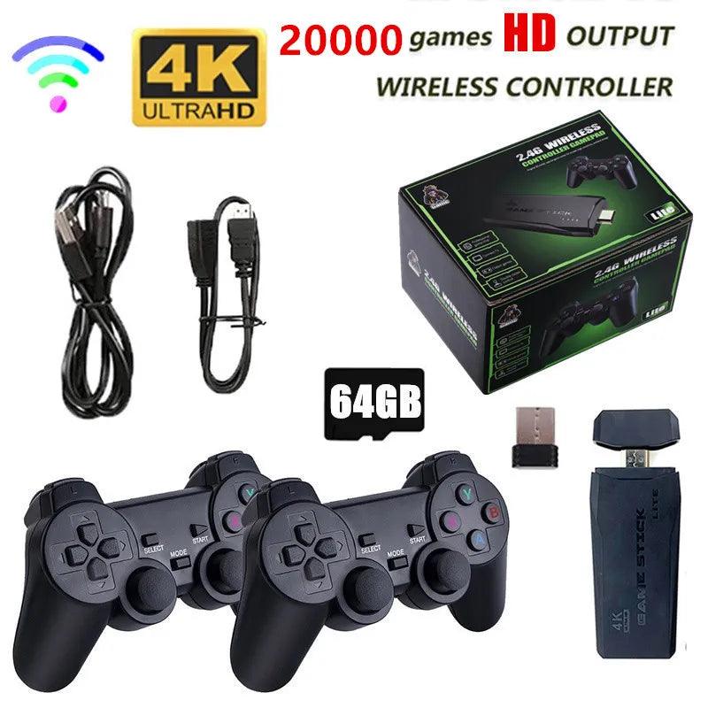 Retro Video Game Console: Wireless Controller, 4K HD Output, 20000 Games  ourlum.com   