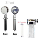 360 Degrees Rotation Turbo Fan Shower Head: Ultimate High Pressure Experience  ourlum.com Silver  