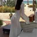 Beach Seduction: Elegant Knitwear for Maxi Dress Style