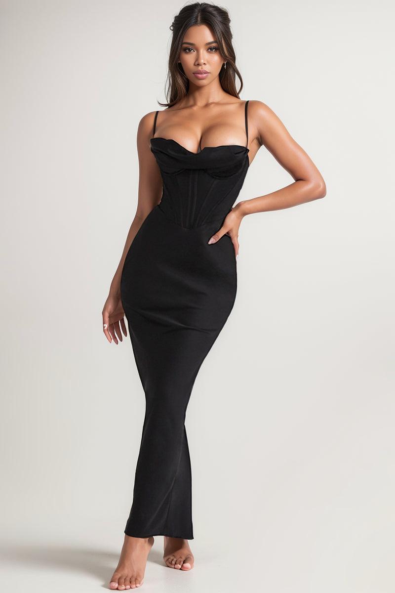 Elegant Satin Dress: Sophisticated Winter Party Style